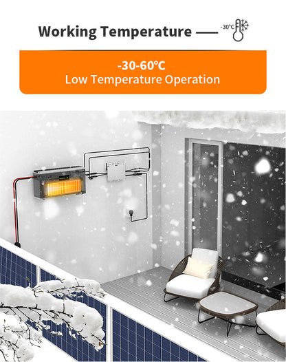 HEPWAY Balkon-Solarspeichersystem = Solarpanel 800 W + Energiespeicherbatterie (SF100-E + SF100X) + Mikro-Wechselrichter 800 W