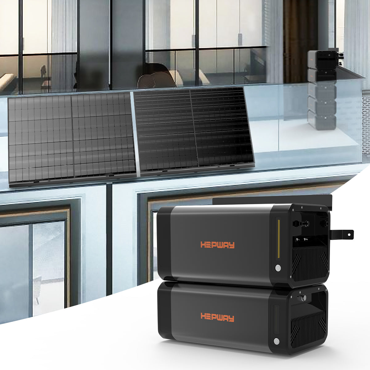 HEPWAY SF200X 2000W Balcony Energy Storage Battery Pack